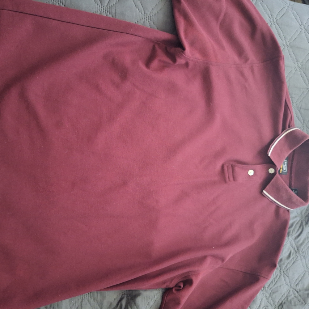 Haggar Red Polo Shirt Soft Cotton Classic